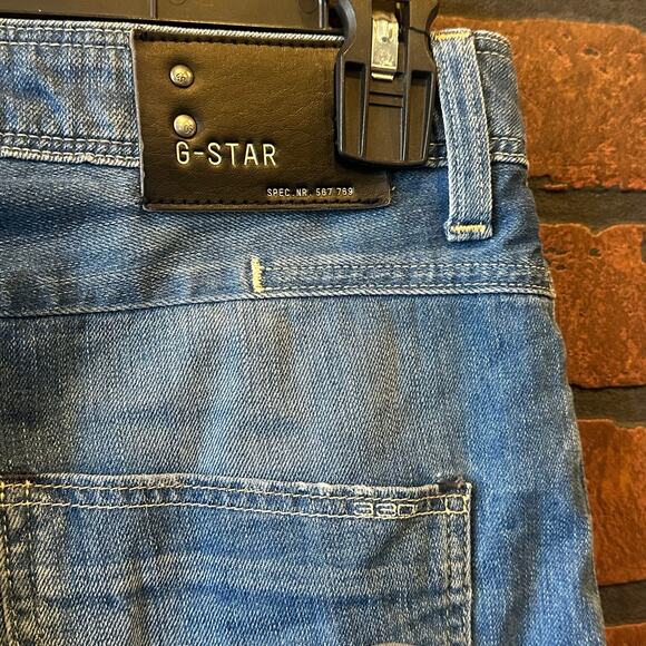 G-STAR RAW Women Reese Kate Tapered Jeans Size 24 Medium Wash - Picture 9 of 12